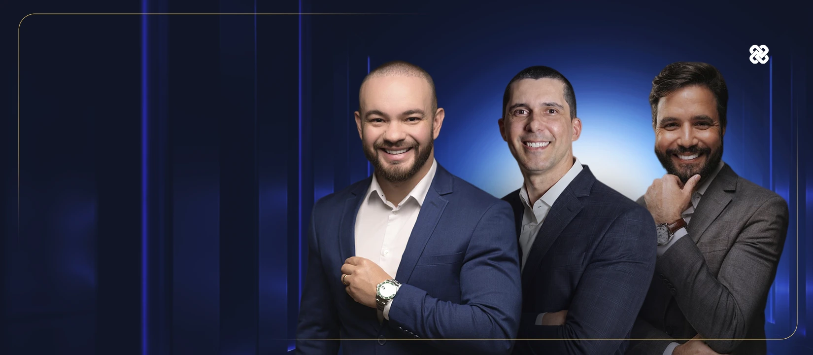 Rodrigo Teodoro, Gercino Cintra e Darci Júnior na campanha Arsenal Evox